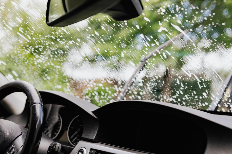 Clean newly installed car window